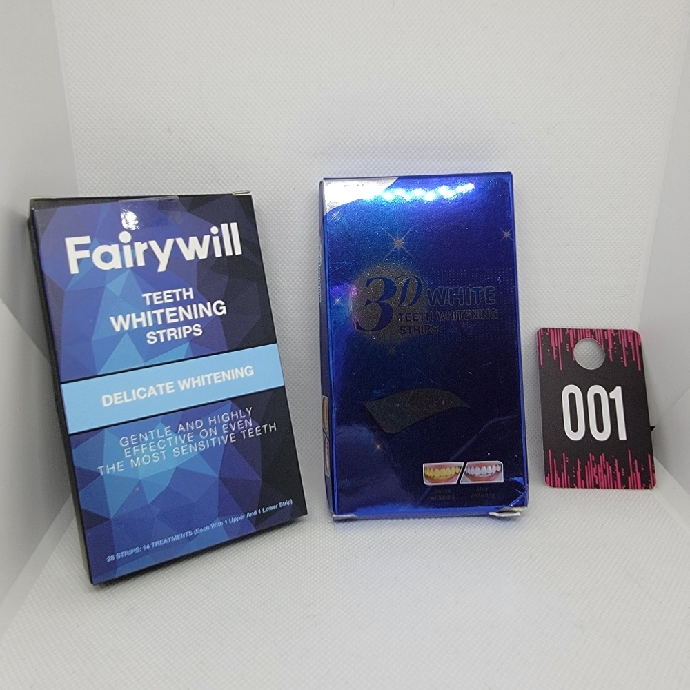3 D & Fairywill Teeth Whitening Strips